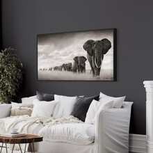 1Pc Unframed Voi Châu Phi Động Vật Hoang Dã Poster, Canvas Chống Thấm Nước Nghệ Thuật Treo Tường, Tác Phẩm Nghệ Thuật Hiện Đại Tranh Treo Tường Làm Quà Tặng, Phòng Khách, Phòng Ngủ, Phòng Ăn, Nhà Bếp, Văn Phòng, Phòng Tắm, Quán Cà Phê, Quầy Bar, Trang Trí Tường Thẩm Mỹ, Trang Trí Nhà Và Ký Túc Xá - Nhiều màu - Xem 5