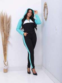 Women Two-Piece Outfits - 藍色 - 查看 1