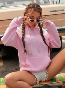 Women Sweatshirts - Baby Pink - View 3