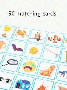 Fun Spelling Words, Learning English, Alphabet Cognitive Matching Games, Building Blocks Early Education, Memory Training Toys, Children's Logical Thinking Training Games - Apricot - View 7