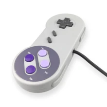 Controlador De Videojuegos Con Cable, Usb, Snes Mini Gamepad. Interfaz Para Pc - Blanco - Ver 4