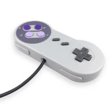 Controlador De Videojuegos Con Cable, Usb, Snes Mini Gamepad. Interfaz Para Pc - Blanco - Ver 3