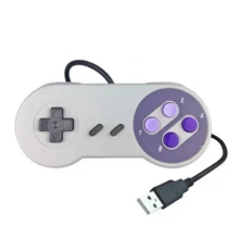 Controlador De Videojuegos Con Cable, Usb, Snes Mini Gamepad. Interfaz Para Pc - Blanco - Ver 1