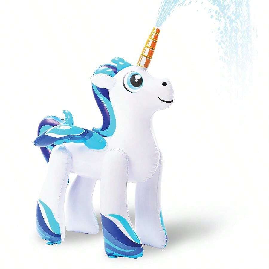 Syncfun  Giant Unicorn Inflatable Sprinkler Outdoor Water Inflatable For Outdoor Play - Blue - View 1