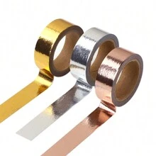 3 cuộn Gold Foil & Giấy Băng Washi Đối với DIY Làm sổ lưu niệm , Nghệ thuật Và Thủ công Dự án Đồ trang trí - Nhiều màu - Xem 1