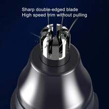 1只鼻毛修剪器電動鼻毛修剪器男士剃鬚刀女士脫毛器切割器防水