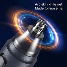 1只鼻毛修剪器電動鼻毛修剪器男士剃鬚刀女士脫毛器切割器防水