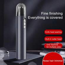 1只鼻毛修剪器電動鼻毛修剪器男士剃鬚刀女士脫毛器切割器防水