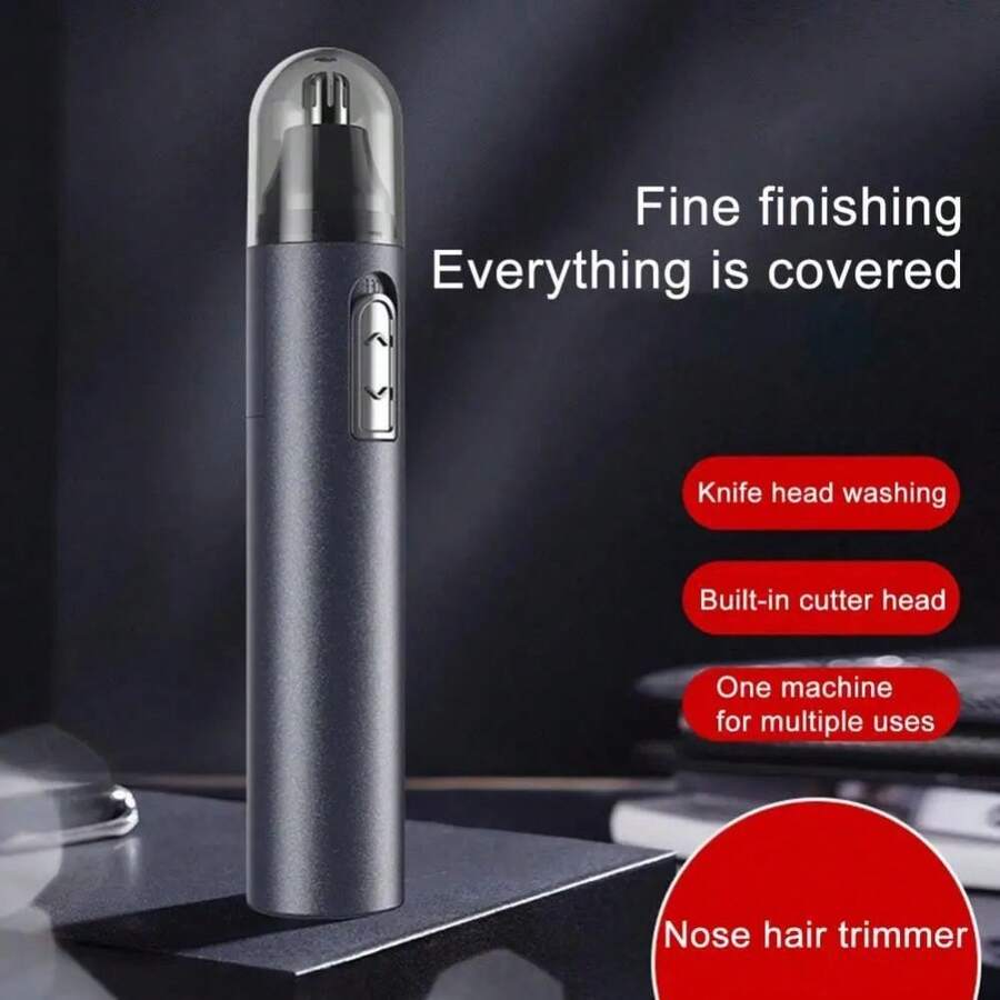 1只鼻毛修剪器電動鼻毛修剪器男士剃鬚刀女士脫毛器切割器防水