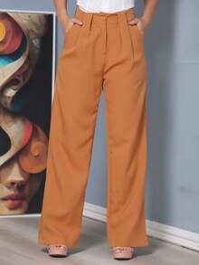 Women Pants - Màu Khaki - Xem 3