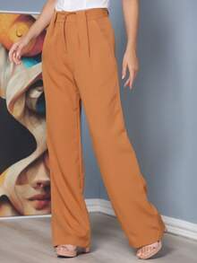 Women Pants - Màu Khaki - Xem 4