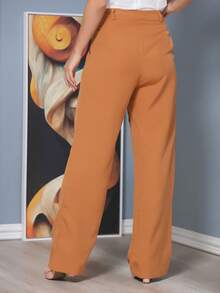 Women Pants - Màu Khaki - Xem 2