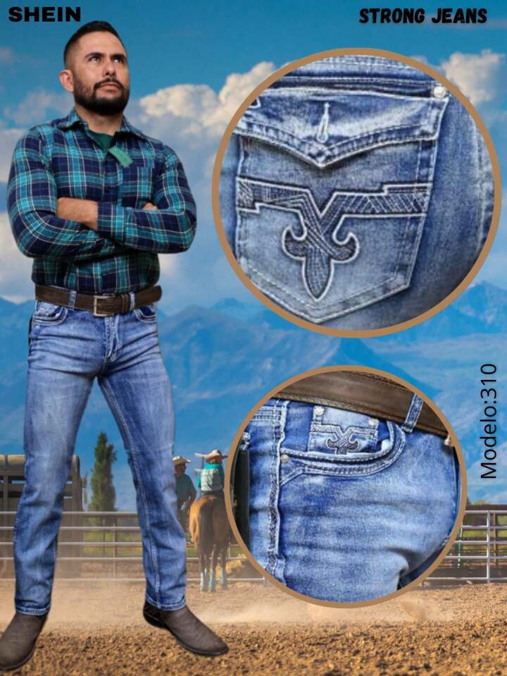 Fashion Shein Jeans Vaqueros Pantalones Vaqueros Shein Hombre