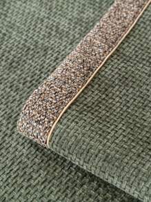 1pc All Season Sofa Cushion Cover, Chenille Dust-Proof Dirt-Resistant Seat Pad, Modern Simple Non-Slip Sofa Blanket, Grey Dust-Proof Dirt-Resistant Slipcover, Machine Washable - Green - View 10