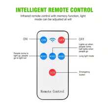 1個太陽能led感應壁燈,6500k超亮庭院燈,附帶遙控和運動感應器,ip65防水,3種照明模式,適用於花園、小徑、停車場等戶外地方