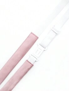 POOTINGBEAR 1pc Ladies' Pink Preppy Style Bow Tie, Suitable For Daily Decoration - Pink - View 4