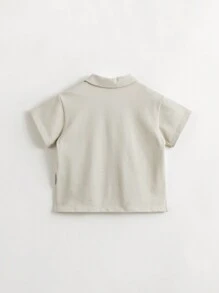 MARC&JANIE Kleine Jungen Lässig Sport Feuchtigkeitstransport Grundsolide Polo Kragen Kurzarmshirt, Sommer