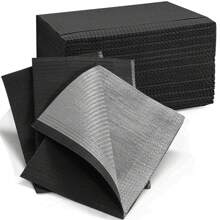 TOEDO 50 khăn trải bàn dùng một lần cho làm móng tay, kích thước 13"X18" - Khăn trải bàn nha khoa chống thấm nước 3 lớp dành cho bệnh nhân - Khăn phủ khay nha khoa hoặc y tế và khăn trải bàn làm móng. - màu đen - Xem 1
