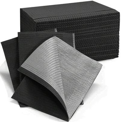 TOEDO 50 khăn trải bàn dùng một lần cho làm móng tay, kích thước 13"X18" - Khăn trải bàn nha khoa chống thấm nước 3 lớp dành cho bệnh nhân - Khăn phủ khay nha khoa hoặc y tế và khăn trải bàn làm móng.