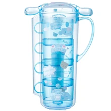 Miniso Juego de jarra de agua apilable de Sanrio Cinnamoroll de 1400ml/47.35oz, material a prueba de fugas y fácil de limpiar, perfecto para cumpleaños, picnics y celebraciones temáticas (1 pieza) - Azul - Ver 4