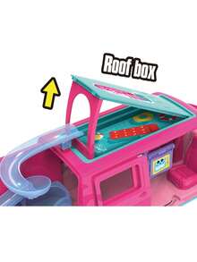 1 套时尚娃娃露营配件梦幻车辆旅行飞行员公主娃娃粉色玩具套装适合 3 岁及以上儿童玩具（彩盒）送给孩子的完美礼物完美的万圣节/感恩节/圣诞节礼物、家居装饰 - 玫紅色 - 查看 4