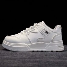 女士春季透氣輕量厚底低幫休閒運動鞋 - 米色 - 查看 2