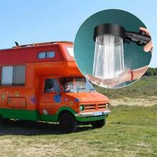 High Pressure Showerhead, Multi-Function Handheld Sprayer, 5 Modes, 360° Adjustable & Detachable Covered With Water Spray Showerhead, With Pause Button - Shower Head - View 4