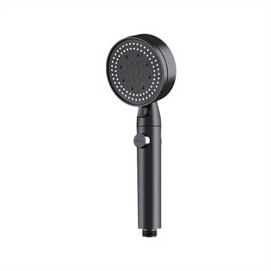 High Pressure Showerhead, Multi-Function Handheld Sprayer, 5 Modes, 360° Adjustable & Detachable Covered With Water Spray Showerhead, With Pause Button - Shower Head - View 1