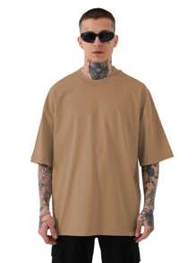 Men T-Shirts - 鏽棕色 - 查看 2