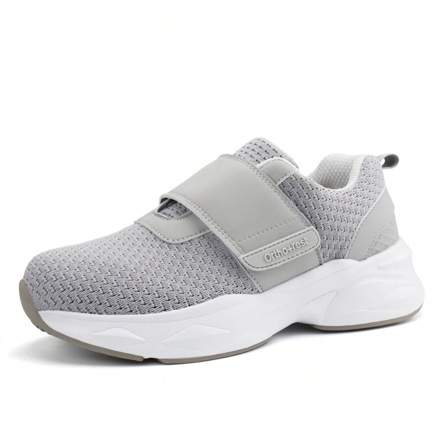 Women Walking Shoes - Light Grey - View 1