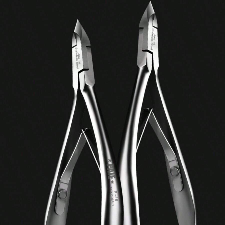 Stainless Steel Cuticle Nipper Nail Clippers Curved Scissors Manicure