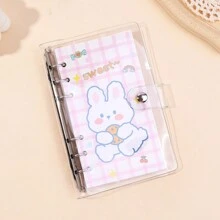 Cute Girl's Planner Set With Removable Pages, Loose-Leaf Notebook, And Hand Account Stationery Notebook With Aesthetic Design - Pink - View 7