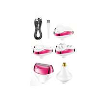 Depilador Elétrico Recarregável 6 em 1 Feminimo Kemei KM-2192 - Rosa chiclete - Visão 4