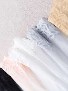 5 Pairs/Set Women's Mesh Breathable Lace Short Socks With Ruffle Trim In Black, White, Grey, Skin Color, Pink For Spring And Summer - Multicolor - View 9