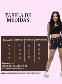 Kit 2 Youth Children's Denim Shorts With Lycra For Girls 10 To 16 - Nhiều màu - Xem 10