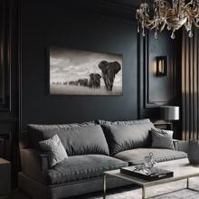 1Pc Unframed Voi Châu Phi Động Vật Hoang Dã Poster, Canvas Chống Thấm Nước Nghệ Thuật Treo Tường, Tác Phẩm Nghệ Thuật Hiện Đại Tranh Treo Tường Làm Quà Tặng, Phòng Khách, Phòng Ngủ, Phòng Ăn, Nhà Bếp, Văn Phòng, Phòng Tắm, Quán Cà Phê, Quầy Bar, Trang Trí Tường Thẩm Mỹ, Trang Trí Nhà Và Ký Túc Xá - Nhiều màu - Xem 4