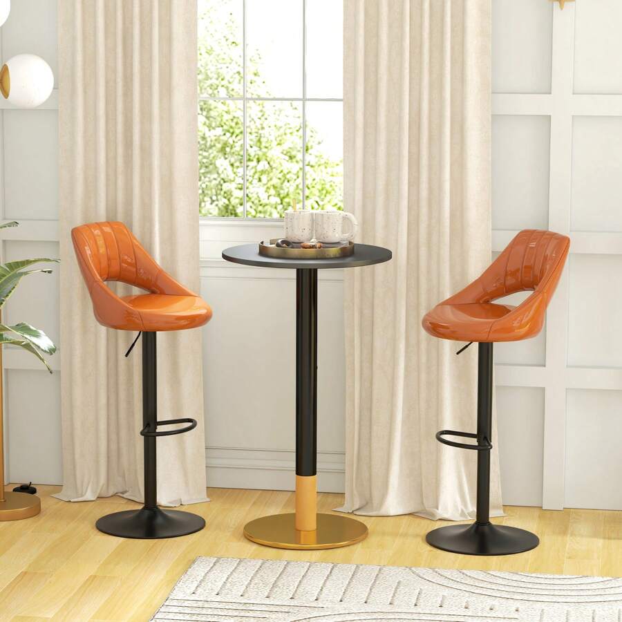 HOMCOM Bar Tables - Negro - Ver 1