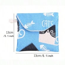 大容量卫生巾收纳袋，适合学生、女生，可收纳化妆品、首饰、便携式经期用品，也可作为化妆包、护肤包、洗漱包、旅行必备、邮轮必备、宿舍必备、婚礼伴娘礼物、妈妈礼物、生日礼物、送给朋友和老师的礼物、家居装饰、浴室客厅卧室装饰、唇油收纳、指甲油收纳、化妆品旅行洗漱包、礼品收纳、拉链配件、指甲油收纳、女士礼物、圣诞礼物、女士礼物创意 - 彩色 - 查看 9