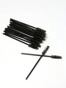 20 Pièces Brosses À Cils Jetables En Noir, Baguettes Et Spoolies De Mascara Pour Extension De Cils, Peigne À Micro-cils Brosse Pour Sourcils Et Outils Brosses De Maquillage