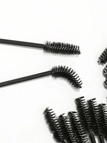 20 Pièces Brosses À Cils Jetables En Noir, Baguettes Et Spoolies De Mascara Pour Extension De Cils, Peigne À Micro-cils Brosse Pour Sourcils Et Outils Brosses De Maquillage