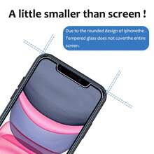 3 Stücke HD gehärtetes Glas Bildschirmschutz kompatibel mit iPhone 6/7/8/X/XS/XS MAX/XR/11/12/13/14/15/SE/PLUS/PRO/PRO MAX/MINI