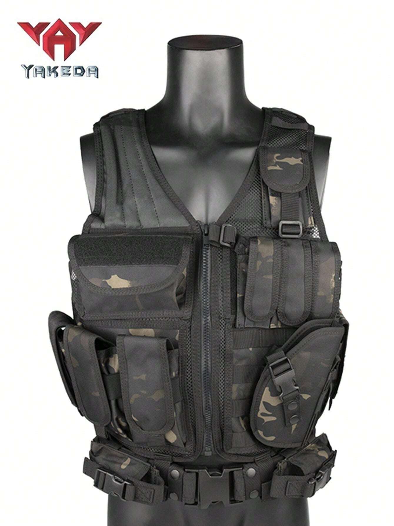 Yakeda Mesh Breathable Training Vest, Multifunctional Tactical Plate