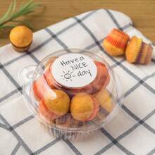 30pcs Transparent Pet Pastry Packaging Box With Dome Lid For Cupcakes, Muffins, Mousse Pastries, And Sandwiches, Resealable Containers For Kitchen And Restaurant - 01 - View 3