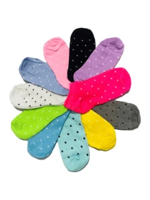 10雙女性水玉運動襪,透濕舒適 - 彩色 - 查看 3