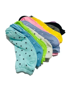 10雙女性水玉運動襪,透濕舒適 - 彩色 - 查看 6