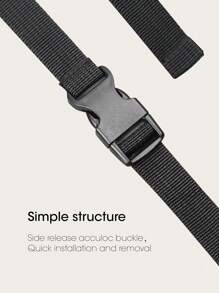 1pc Square Baby Car Mirror - Black - View 5