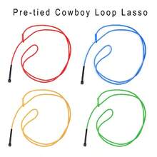 Cowboy Loop Lasso, Cowboy Cowgirl Ropes, Magic Ropes, Pre-Tied Ropes, Cowgirl And Cowboy Accessories, Ropes, Halloween Cowgirl And Cowboy Costumes, Stage Props Ropes, Rope Clothing, Red Ropes, Blue Ropes, Upgraded Version - Multicolor - View 13