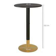 HOMCOM Bar Tables - Negro - Ver 3