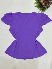 Women Tops - 紫丁香色 - 查看 1