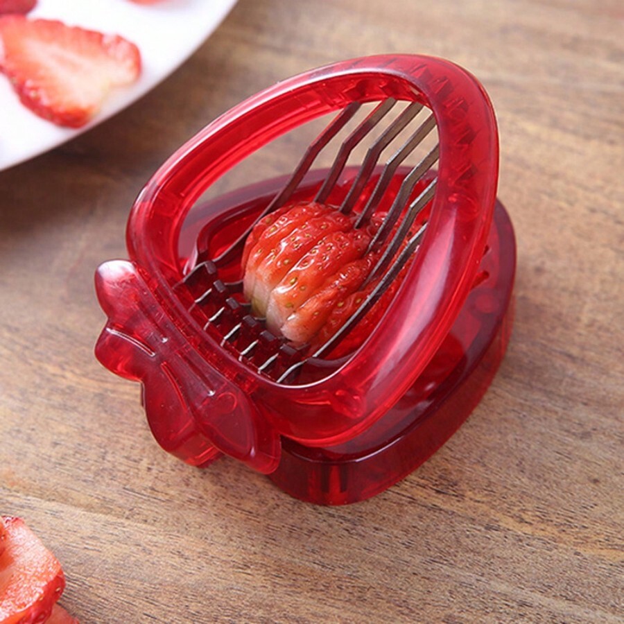 Stainless Steel Strawberry Slicer, Creative MultiFunction Fruit